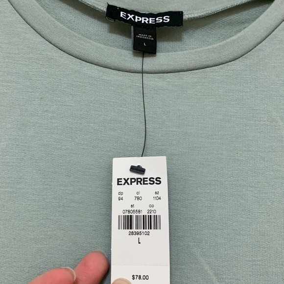 NWT Express Sage Green Dress. Size Large. - Picture 2 of 11